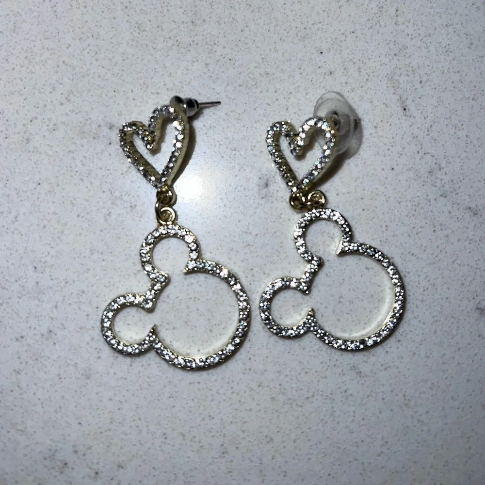 Crystal Mickey Mouse Earrings
